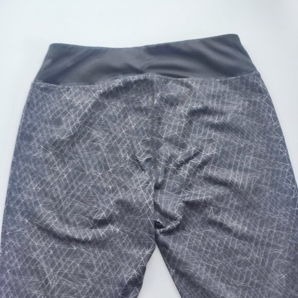 Hyba athletic / yoga pants leggings dark grey geometric design women's size XS - Picture 4 of 11